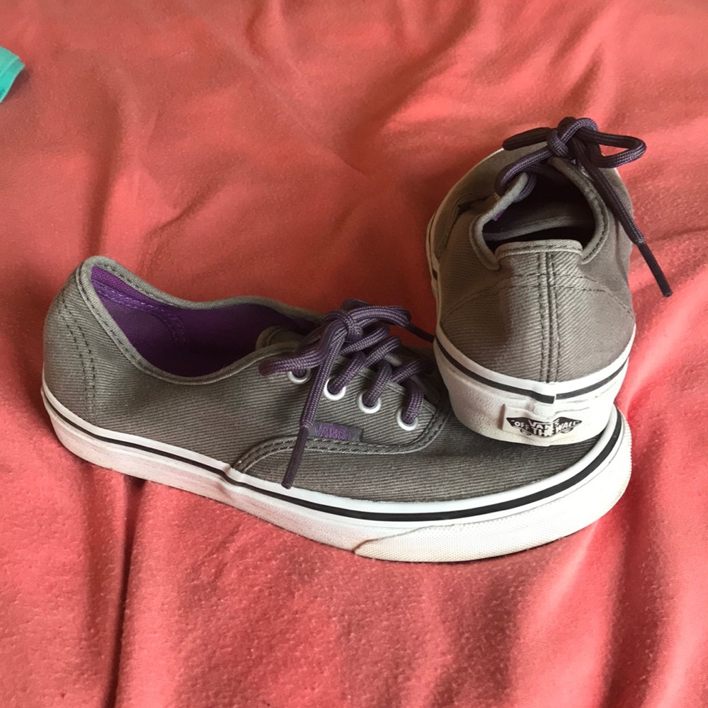 Vans- gray and purple